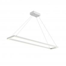 KUZCO Lighting PD88548-WH - Piazza 48-in White LED Pendant