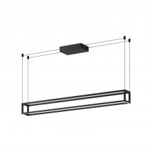 KUZCO Lighting LP45548-BK-UNV - Plaza 48-in Black LED Linear Pendant