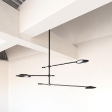 KUZCO Lighting CH90132-BK - Rotaire 32-in Black LED Chandeliers