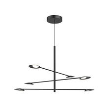 KUZCO Lighting CH90136-BK - Rotaire 36-in Black LED Chandeliers