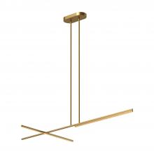 KUZCO Lighting LP28760-BG - Shift 60-in Brushed Gold LED Linear Pendant