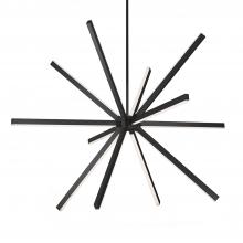 KUZCO Lighting CH14356-BK-UNV - Sirius 56-in Black LED Chandeliers