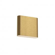 KUZCO Lighting AT6506-BG-UNV - Slate 6-in Brushed Gold LED Wall Sconce