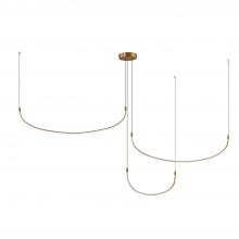 KUZCO Lighting MP89370-BG - Talis 70-in Brushed Gold LED Multi Pendant