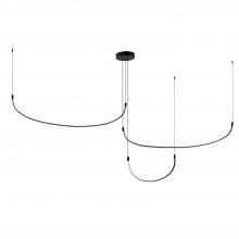 KUZCO Lighting MP89370-BK - Talis 70-in Black LED Multi Pendant