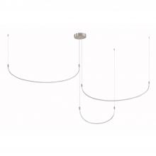 KUZCO Lighting MP89390-BN - Talis 90-in Brushed Nickel LED Multi Pendant