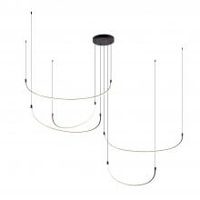 KUZCO Lighting MP89590-BK - Talis 90-in Black LED Multi Pendant