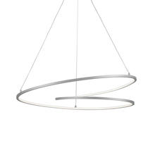 KUZCO Lighting PD11132-AS - Twist 32-in Antique Silver LED Pendant