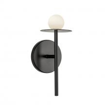 KUZCO Lighting WS15504-BK-UNV - Elixir 10-in Black LED Wall Sconce