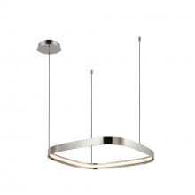 KUZCO Lighting PD78019-PN-UNV - Yukon 19-in Polished Nickel LED Pendant