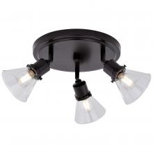 Vaxcel International C0211 - Fulton 3L LED Directional Ceiling Light Bronze