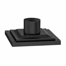 Troy PMB4941-TBK - Textured Black Square Pier Mount