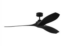 Monte Carlo Fans 3CLNCSM60MBK - Collins 60" Smart Indoor/Outdoor Coastal Black Ceiling Fan with Remote Control and Reversible Mo