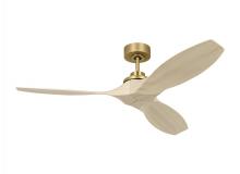 Monte Carlo Fans 3CLNSM52BBSWWO - Collins Smart 52 Ceiling Fan in Burnished Brass with Washed White Oak Blades