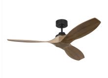 Monte Carlo Fans 3CLNSM52MBKNH - Collins Smart 52 Ceiling Fan in Midnight Black with Natural Honey Blades