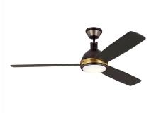 Monte Carlo Fans 3HCKR60BNZHABD - Hicks 60" LED Ceiling Fan