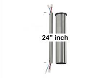 Monte Carlo Fans DRM24BS - 24" Minimalist Downrod in Brushed Steel