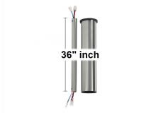 Monte Carlo Fans DRM36BS - 36" Minimalist Downrod in Brushed Steel