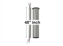 Monte Carlo Fans DRM48BS - 48" Minimalist Downrod in Brushed Steel