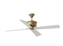 Monte Carlo Fans 4SBWR56HAB - Subway 56" Indoor/Outdoor Antique Brass Ceiling Fan with Handheld Remote Control