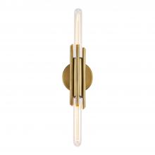 Alora Lighting WV335811VB - Torres 11-in Vintage Brass 2 Lights Wall/Vanity