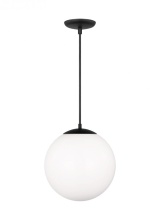 Generation - Designer 6024-112 - Leo - Hanging Globe Extra Large One Light Pendant with White Glass