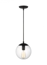 Generation - Designer 6501801-112 - Leo - Hanging Globe Small One Light Pendant with Clear Seeded Glass
