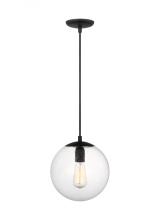 Generation - Designer 6601801-112 - Leo - Hanging Globe Medium One Light Pendant with Clear Seeded Glass