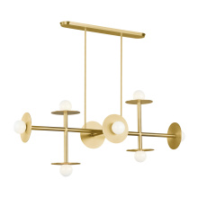 Generation - Designer KC1008BBS - Nodes Large Linear Chandelier