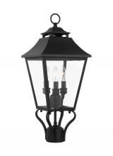 Generation - Designer OL14406TXB - Galena Traditional 3-Light Outdoor Exterior Small Post Lantern