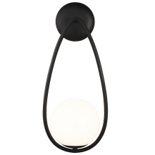 Generation - Designer AEW1011MBK - Galassia One Light Sconce