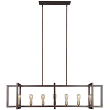 Generation - Designer F3148/7NWB - Finnegan Large Linear Chandelier