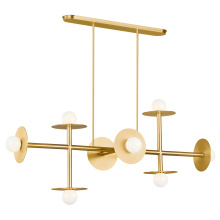 Generation - Designer KC1008BBS - Nodes Large Linear Chandelier