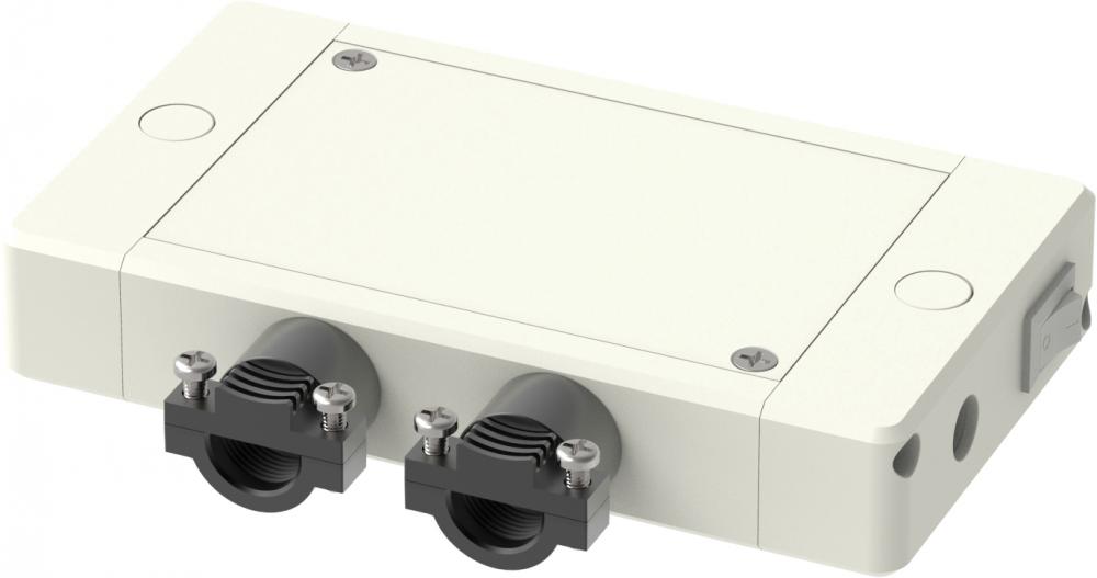 Switched Junction Box - Low Profile - For Thread LED Products - White Finish