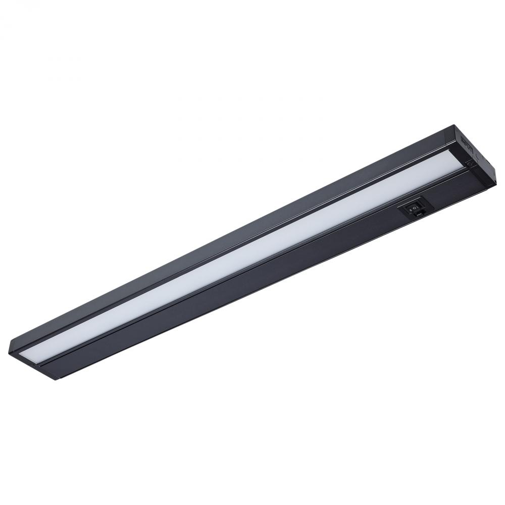 17 Watt 28-Inch LED Under Cabinet; 30K/40K/50K CCT Selectable; Dark Bronze; 120 Volt