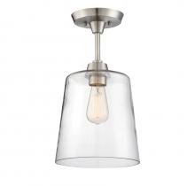 Savoy House Meridian M60010BN - 1-Light Ceiling Light in Brushed Nickel