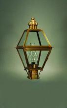 Northeast Lantern 1003-DAB-CIM-FST - Post Dark Antique Brass Medium Base Socket With Chimney Frosted Glass