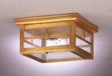 Northeast Lantern 4304-AB-MED-FST - Flush Antique Brass Medium Base Socket Frosted Glass