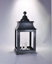 Northeast Lantern 5653P-AC-LT3-CLR - Pagoda Pier Antique Copper 3 Candelabra Sockets Clear Glass