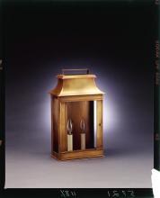 Northeast Lantern 5721-VG-LT2-CSG - Pagoda Wall Verdi Gris 2 Candelabra Sockets Clear Seedy Glass