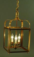 Northeast Lantern 6722-DB-LT3-CLR - Crown Large Hanging Dark Brass 3 Candelabra Socket