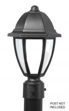 Wave Lighting S21TF-BK - EVERSTONE POST LANTERN BLACKSTONE W/FROSTED LENS