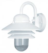 Wave Lighting S75VC-WH - Nautical Outdoor Wall-Mount 1-Light Clear