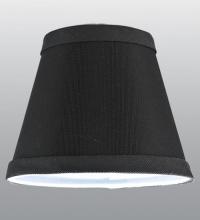 Meyda White 117442 - 5.25"W X 4"H Faille Black Shade