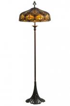 Meyda White 146206 - 63"H Original Handel Peacock Floor Lamp