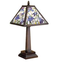 Meyda White 30886 - 19"H Mosaic Iris Accent Lamp